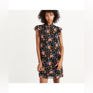 Madewell x No. 6 Silk Beacon Floral Dress in Garden Bouquet, 8
